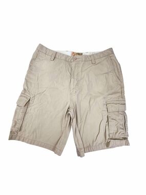 Dockers Cargo Shorts Men's 36 Khaki Beige Relaxed Fit Cotton Flat Front Utility